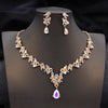 Bridal 3 Pcs Wedding Crown Jewelry Sets Tiaras and Necklace Earrings Set Party Prom Bride Dress Costume Accessories - Image 6