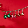 Personality Christmas Colorful Ball Drop Earrings for Women Snowflake Xmas Tree Pattern Lantern Ball Hoop Earring Accessories - Image 5