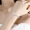 Silver Bangle Woman Dreamcatcher Tassel Feather Round Bead Adjustable Charm Bracelet Wedding Jewelry Gifts - Image 2
