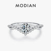Crown Ring Delicate Lab Diamond Ring Silver For Women Wedding Engagement Jewelry - Image 1