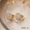 Arrive Heart Hoop Earrings For Women Girls,Shining Cubic Zirconia Accessories Party Wedding Jewelry Lovers Gift - Image 4