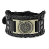 Totem Design Wide Leather Pirate Compass Bracelet Men's Bracelet Celtic Viking Jewelry Compass Bracelet Accessories Party Gifts - Image 7