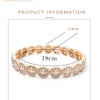 Happy Bangle Paved Diamond Enamel Beaded Bracelets For Women Boho Gold Color Elastic Bracelets - Image 40