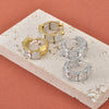 Square Crystal Zirconia Hoop Earring for Women Stainless Steel Shiny CZ Ear Birthday Jewelry Gifts - Image 5