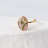 Stainless Steel Dried Flower Oval Rings For Women Eternal Flower Open Finger Ring Jewelry Wedding Band Gift - Image 12