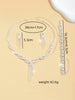 Four-Piece Copper Chain Jewelry Set with Necklace Earrings and Bracelet - Image 6