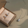 Pear Cut Earrings for Women Gold Plated Jewelry Silver Ear Studs - Image 4