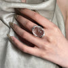 Xiyanik Geometric Transparent Crystal Adjustable Open Rings For Women Korean Jewelry Gift Party - Image 6