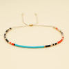 Summer Turquoise Blue Miyuki Bohemia Ethinic Beach Freeshness Tube Beads Bracelet - Image 1