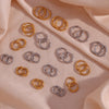 Cubic Zirconia Huggie Hoop Earrings in Multiple Sizes - Image 5