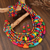 African Style Multi-Layer Wooden Bead Jewelry Sets Chokers Necklace Bangle Earrings Set Party Jewelry Gifts - Image 3