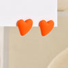 Koean Candy Color Acrylic Love Eardrop Simple Design Geometric Heart Party Jewelry Earrings Ear Studs All-match EarStuds - Image 15