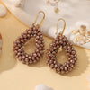Small Earrings National Flag Colors Water Drop Earrings for Women Handmade Beads Crystal Earrings Gift Jewelry - Image 33