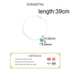 Silver Zircon Crystal Pearl Pendant Choker Necklace Fishing Line Jewelry For Fshion Women - Image 3