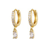 Crmya Cute Cubic Zirconia CZ Gold Silver Plated Hoop Drop Earrings For Women Dangle Earring Jewelry - Image 53