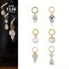High-quality ASTM Titanium Classic Pear-cut Zirconia Accessory Charm Earrings Jewelry Items - Image 1
