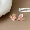 Elegant French Vintage Enamel Dripping Oil Plant Irregular Lavender Ear Studs Earrings for Women Flowers Earring - Image 20