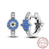 Silver Hoops Earrings Colorful Flower Butterfly Bee Drop Earring For Women Birthday Party Jewelry Gifts - Image 23