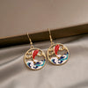 Cute Animal Drop Dangle Earrings For Women Girls Cat Rabbit Koi Dragon Colorful Enamel Golor Color Earrings - Image 30