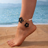 Faux Pearl Chic Flower Pendant Anklet for Women Delicate Forel 3D Flower Foot Chain Party Vocation Jewelry Gifts - Image 12