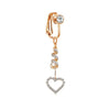 Faux Fake Belly Butterfly Fake Belly Piercing Heart Clip On Umbilical Navel Fake Pircing Moon Star Leaves Cartilage Earring Clip - Image 17