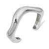 Exaggerated thick heavy metal women's cuff bracelet punk gothic irregular wide arm bracelet jewelry punk men's bracelet - Image 6