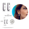 Silver Hoop Earrings For Woman Zircon Heart Shape Star Eardrop Earring Jewelry - Image 41