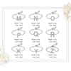 Silver 26 English Letters Adjustable Chain Finger Rings For Women Wedding Anniversary Jewelry - Image 5