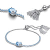 Silver Four-Leaf Clover Butterfly Star Moon Heart Key Necklace fit Women Jewelry Valentine's Day Gift - Image 43