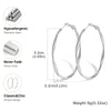 Stainless Steel Twist Circle Women Earrings Click Mobius Hoop Hies Earring And Mother's Day Gift - Image 30
