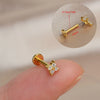 1Piece 16G Titanium Steel CZ Leaf Bee Piercing Lip Labre Studs Tragus Helix Cartilage Couch Lobe Earrings Body Jewelry For Women - Image 31