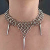 Gothic Jewelry Chain Splicing Rivet Pendant Necklace for Women Vintage Grunge Geometric Necklace Punk Accessories Gift - Image 2
