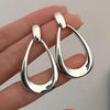 Simple Geometric Hoops Earrings For Women Stainless Steel Circle Drop Dangle Earrings Minimalist Everyday Jewelry Gifts - Image 13