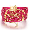 Hollow Star Metal Beads Leather Bracelet Multilayer Glitter Filled Slim Strips Wrap Bracelets Female Jewelry Gifts - Image 14
