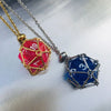 Metal Net Cage Crystal Necklace Stainless Steel Stone Holder Necklace Dice Crystal Pendant Necklace Jewelry for Women Men - Image 5