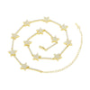 Iced Out Star Bar Link Chain Necklace Tennis Chain Paved Tiny Sparking Shiny CZ Stone Charm Choker For Women Jewelry - Image 3