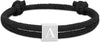 Graduation Easter Basket Stuffer Gifts, Braided Rope Initial Bracelet for Men Boys, Stainless Steel A-Z Letter Charm Bracelets - Image 8