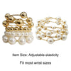 Punk Pearl Bracelet Big Large Size Chunky Ball Bangle Ccb Large Ball Bracelet Women Wedding Party Jewelry - Image 6