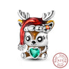 Christmas Series Charms Beads Silver Christmas Tree Snowman Elk Charm Fit Bracelet Pendent Women Jewelry - Image 16