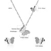 Circular Shell Jewelry Set Pendants Necklace Earring Sets Sun Cross Stainless Steel Set For Women Wedding Party - Image 18