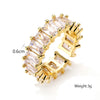 Open Square Ring with Cubic Zirconia Accents in Gold-Tone or Silver-Tone - Image 6