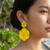 Big Flower Drop Earrings for Women Exaggerated Double Floral Dangle Earrings Statement Charm Jewelry for Wedding Party - Image 3