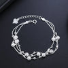 Silver Necklace Bracelet Set for Woman Vintage Lucky Beads Ball Jewelry Set Party Jewelery Gifts - Image 9