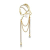 Creative Full Zircon Tassel Girl Wearing Pearl Earrings Brooch for Women Retro Corsage Suit Pin Jewelry Accessories - Image 6