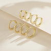 Crystal Huggie Hoop Earrings in Gold-Tone or Silver-Tone - Image 4