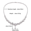 Brilliant Zirconia Leaf Necklace Earrings Rings Bracelets Set for Women CZ Drop Bridal Wedding Jewelry Sets - Image 5