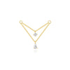 1PC Silver Horse Eye Zircon Crown Tassel Puncture Thread Flat Earring For Women Long Cartilage Chain - Image 24