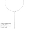 Pendant Choker Necklace for Women Minimalist Bamboo Chain Necklace Women Stainless Steel Necklace Jewelry - Image 10