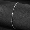 Women's Dainty Squashed Snake Chain Anklets Jewelry, Gold Color Stainless Steel Minimalist Anklet - Image 8