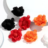 Summer Colorful Lafite Chiffon Flower Earrings for Women Boho Handwoven 3D Flower Fabric Drop Earring Beach Party Jewelry Gifts - Image 1